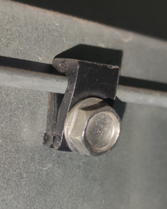 Clip for metal fan wire mesh black nylon